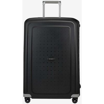 Valise Samsonite S'Cure Spinner 102L noire. Publicité Valise Samsonite S'Cure Spinner 102L noire. Publicité
