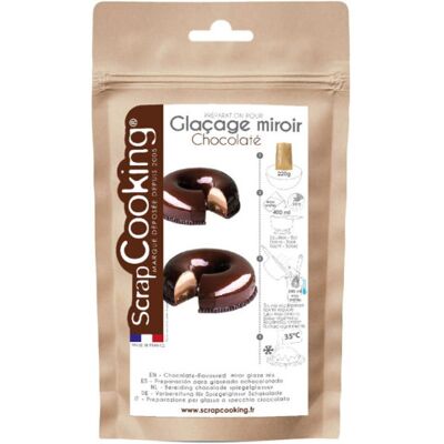 Glaçage miroir scrapcooking mix 220g Chocolaté - Publicité Glaçage miroir scrapcooking mix 220g Chocolaté - Publicité