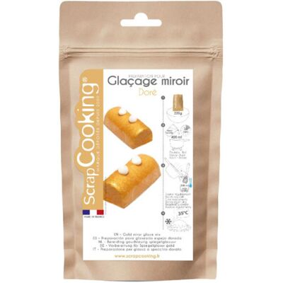 Glaçage miroir scrapcooking mix 220g Doré - Publicité Glaçage miroir scrapcooking mix 220g Doré - Publicité