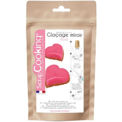 Glaçage miroir scrapcooking mix 220g Rose - Publicité Glaçage miroir scrapcooking mix 220g Rose - Publicité