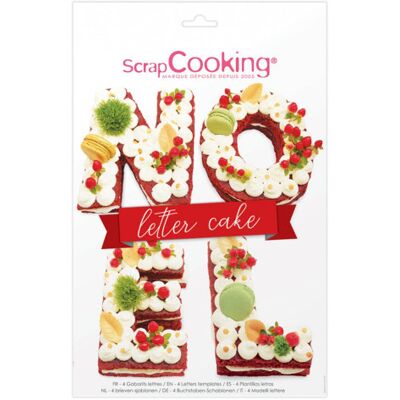 Kit letter cake noël scrapcooking 4 gabarits - réutilisable - Publicité Kit letter cake noël scrapcooking 4 gabarits - réutilisable - Publicité