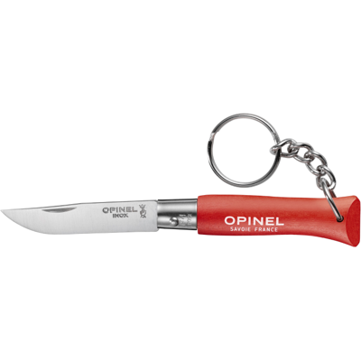 Couteau pliant opinel porte-clés colorama n°04 lame 5cm manche charme rouge - Publicité Couteau pliant opinel porte-clés colorama n°04 lame 5cm manche charme rouge - Publicité