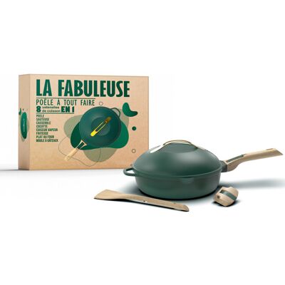 Poêle antiadhérente cookut la fabuleuse 8-en-1 canopée 24cm - Publicité Poêle antiadhérente cookut la fabuleuse 8-en-1 canopée 24cm - Publicité