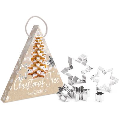 ScrapCooking Inconnu Kit Sapin de Noël pour Enfants en Acier Inoxydable - Ensemble de Emporte-pièces pour Biscuits - Publicité ScrapCooking Inconnu Kit Sapin de Noël pour Enfants en Acier Inoxydable - Ensemble de Emporte-pièces pour Biscuits - Publicité