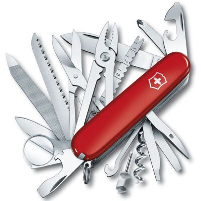 Couteau suisse victorinox swisschamp rouge 91mm 33 fonctions - Publicité Couteau suisse victorinox swisschamp rouge 91mm 33 fonctions - Publicité