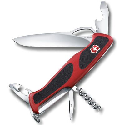 Couteau suisse victorinox rangergrip bi-matière 8 pièces - Publicité Couteau suisse victorinox rangergrip bi-matière 8 pièces - Publicité