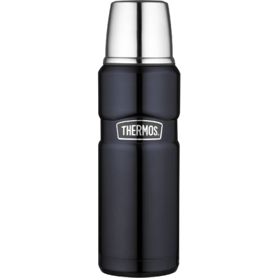 Bouteille thermos® king inox double paroi + tasse - 0.47l - Publicité Bouteille thermos® king inox double paroi + tasse - 0.47l - Publicité