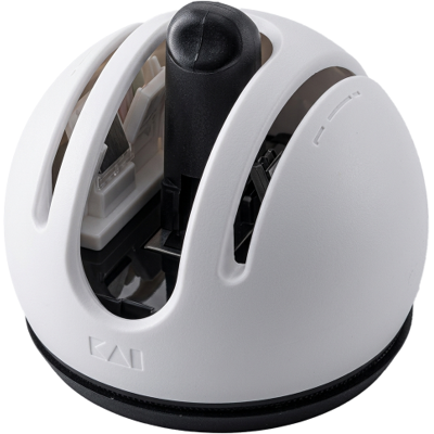 Aiguiseur ergonomique kai q sharpener double meule + ventouse - Publicité Aiguiseur ergonomique kai q sharpener double meule + ventouse - Publicité