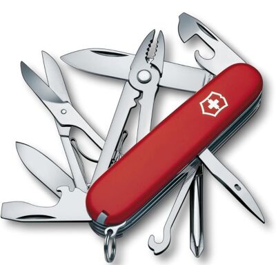 Couteau suisse victorinox tinker deluxe rouge 91mm 18 fonctions - Publicité Couteau suisse victorinox tinker deluxe rouge 91mm 18 fonctions - Publicité