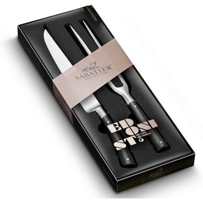 Coffret 1 couteau à découper + 1 fourchette sabatier edonist forgés - Publicité Coffret 1 couteau à découper + 1 fourchette sabatier edonist forgés - Publicité