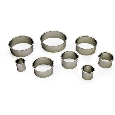 Fischer-Bargoin 8 emportes-pièces ronds unis de 2 à 9 cm - Publicité Fischer-Bargoin 8 emportes-pièces ronds unis de 2 à 9 cm - Publicité