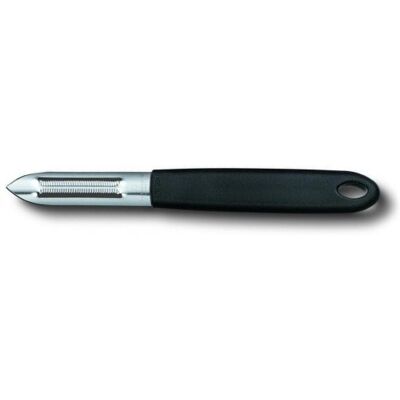 Eplucheur victorinox lame à dents manche synthétique noir - Publicité Eplucheur victorinox lame à dents manche synthétique noir - Publicité