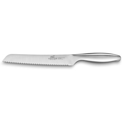 Couteau à pain sabatier fuso nitro+ lame dentelée sandvik 20cm tout inox - Publicité Couteau à pain sabatier fuso nitro+ lame dentelée sandvik 20cm tout inox - Publicité