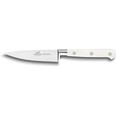 LION SABATIER - Toque BLANCHE 800183 - 10 cm - Paring Knife - Publicité LION SABATIER - Toque BLANCHE 800183 - 10 cm - Paring Knife - Publicité