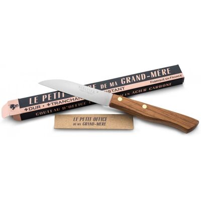 Couteau le petit office de ma grand mère par sabatier lame carbone 8cm - Publicité Couteau le petit office de ma grand mère par sabatier lame carbone 8cm - Publicité