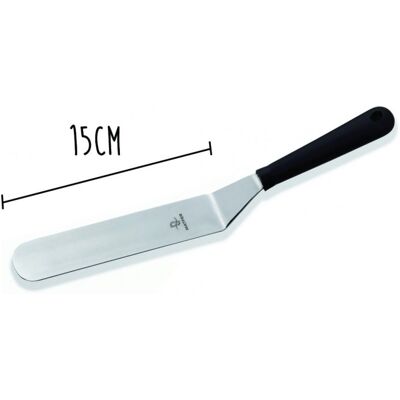 Spatule coudée flexible professionnelle matfer acier inox 15cm - Publicité Spatule coudée flexible professionnelle matfer acier inox 15cm - Publicité