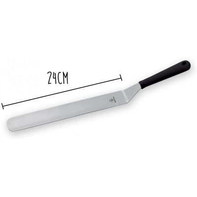Spatule coudée flexible professionnelle matfer acier inox 24cm - Publicité Spatule coudée flexible professionnelle matfer acier inox 24cm - Publicité