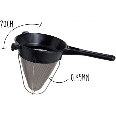 Tamis de cuisine durable Monobloc Matfer - 41 cm, 20 cm - Passoire et tamis de cuisine - Publicité Tamis de cuisine durable Monobloc Matfer - 41 cm, 20 cm - Passoire et tamis de cuisine - Publicité
