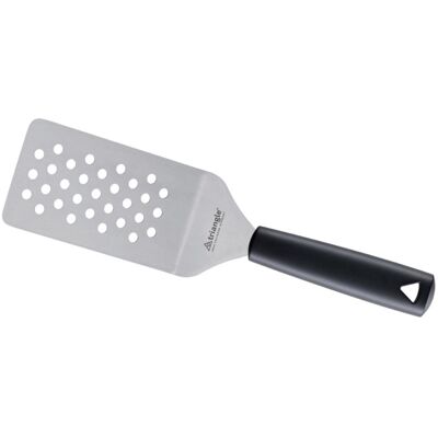 Spatule professionnelle triangle flexible coudée perforée manche en green grip 14 cm - Publicité Spatule professionnelle triangle flexible coudée perforée manche en green grip 14 cm - Publicité