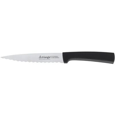 Couteau de cuisine triangle lame ondulée inox 16cm - Publicité Couteau de cuisine triangle lame ondulée inox 16cm - Publicité