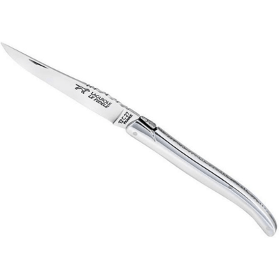 Couteau pliant laguiole le fidele acier sandvik manche alu brillant 12cm - Publicité Couteau pliant laguiole le fidele acier sandvik manche alu brillant 12cm - Publicité