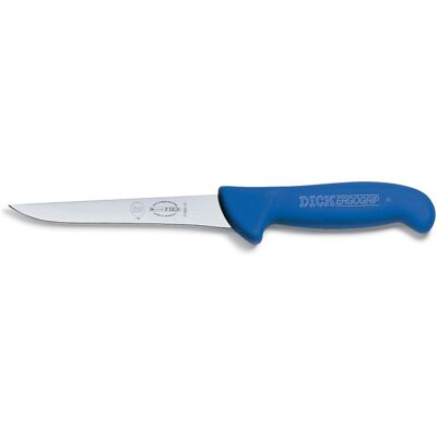 Couteau désosseur dick ergogrip lame étroite manche bleu 15 cm - Publicité Couteau désosseur dick ergogrip lame étroite manche bleu 15 cm - Publicité
