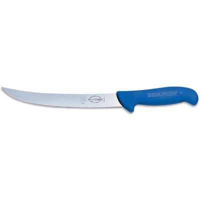 Couteau à découper dick ergogrip manche bleu 26 cm - Publicité Couteau à découper dick ergogrip manche bleu 26 cm - Publicité