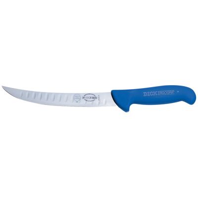 Couteau à découper dick ergogrip à lame alvéolée 21 cm manche bleu - Publicité Couteau à découper dick ergogrip à lame alvéolée 21 cm manche bleu - Publicité