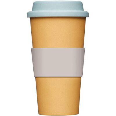 Mug nomade kitchen craft fibre de bambou 375ml Jaune - Publicité Mug nomade kitchen craft fibre de bambou 375ml Jaune - Publicité