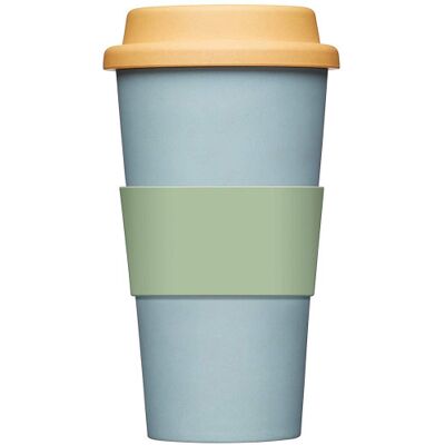 Mug nomade kitchen craft fibre de bambou 375ml Bleu - Publicité Mug nomade kitchen craft fibre de bambou 375ml Bleu - Publicité