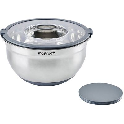Bol inox avec couvercle mastrad 24cm - Publicité Bol inox avec couvercle mastrad 24cm - Publicité