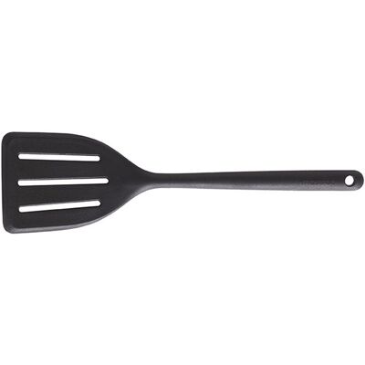 Spatule ajourée silicone antiadhésive mastrad Noir - Publicité Spatule ajourée silicone antiadhésive mastrad Noir - Publicité