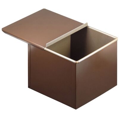 Moule à pain de mie et pain surprise carré gobel anti-adhérent avec couvercle 20x20cm - Publicité Moule à pain de mie et pain surprise carré gobel anti-adhérent avec couvercle 20x20cm - Publicité