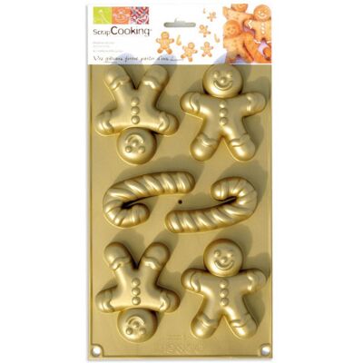 Moule à gâteau scrapcooking en silicone "petit homme d'épices" - Publicité Moule à gâteau scrapcooking en silicone "petit homme d'épices" - Publicité
