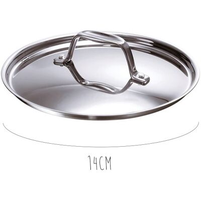 Couvercle beka chef en inox 14cm - Publicité Couvercle beka chef en inox 14cm - Publicité