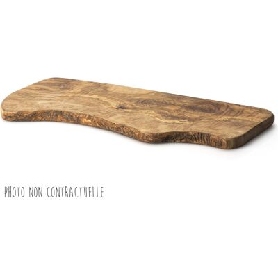Planche à découper en olivier Continenta - 50cm Écorce naturelle - Publicité Planche à découper en olivier Continenta - 50cm Écorce naturelle - Publicité