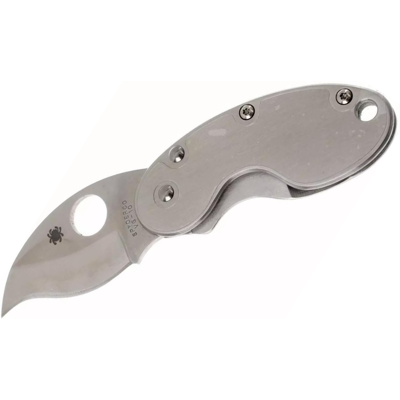 Couteau pliant spyderco cricket c29p manche en acier inox 7cm - Publicité Couteau pliant spyderco cricket c29p manche en acier inox 7cm - Publicité