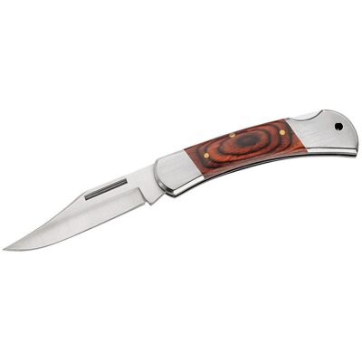 Couteau pliant herbertz 2141 manche pakkawood marron orangé double mitre M - Publicité Couteau pliant herbertz 2141 manche pakkawood marron orangé double mitre M - Publicité