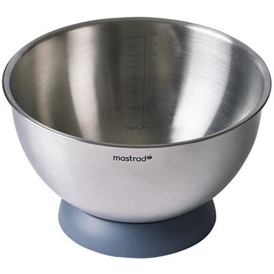 Cul de poule mastrad 24cm en inox à base antidérapante amovible - Publicité Cul de poule mastrad 24cm en inox à base antidérapante amovible - Publicité