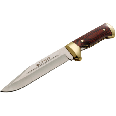 Couteau pliant muela 9326 lame en inox 18cm manche en stamina + étui en cuir - Publicité Couteau pliant muela 9326 lame en inox 18cm manche en stamina + étui en cuir - Publicité