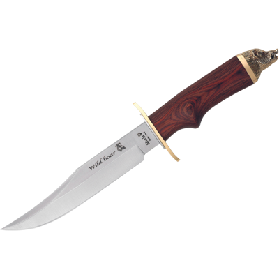 Couteau muela wildboar 9300 lame en inox 16cm manche en stamina + étui en cuir et coffret - Publicité Couteau muela wildboar 9300 lame en inox 16cm manche en stamina + étui en cuir et coffret - Publicité