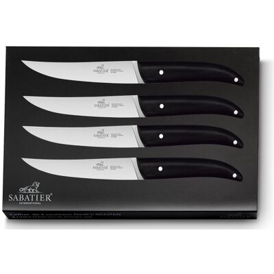 Coffret de 4 couteaux à steak sabatier international l'occitan lame inox - Publicité Coffret de 4 couteaux à steak sabatier international l'occitan lame inox - Publicité