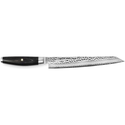 Yaxell Ketu Couteau à Viande - 23cm Acier Damas, Poignée Pakka Noire - Publicité Yaxell Ketu Couteau à Viande - 23cm Acier Damas, Poignée Pakka Noire - Publicité