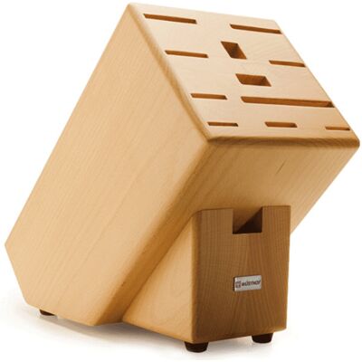 Wusthof Bloc vide wüsthof en hêtre pour 12 couteaux de cuisine - Publicité Wusthof Bloc vide wüsthof en hêtre pour 12 couteaux de cuisine - Publicité