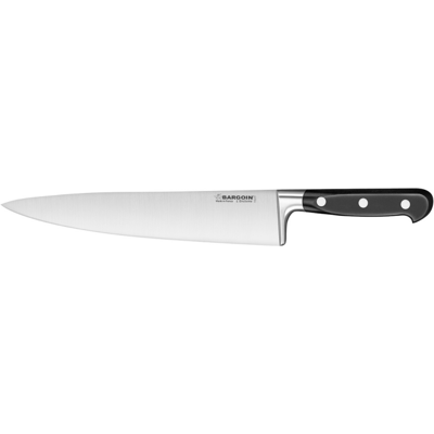 Fischer-Bargoin Couteau de chef bargoin 26cm manche noir - Publicité Fischer-Bargoin Couteau de chef bargoin 26cm manche noir - Publicité