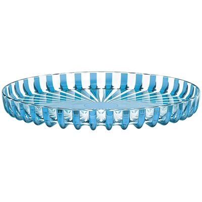 Plateau rond guzzini dolcevita en polymère biosourcé Turquoise - Publicité Plateau rond guzzini dolcevita en polymère biosourcé Turquoise - Publicité