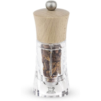 Moulin à piment manuel peugeot oléron naturel en acrylique et bois 14cm - Publicité Moulin à piment manuel peugeot oléron naturel en acrylique et bois 14cm - Publicité