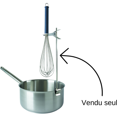 Support pour fouet/thermomètre en acier inoxydable - Publicité Support pour fouet/thermomètre en acier inoxydable - Publicité