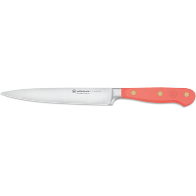 WUSTHOF Classic Colour Pêche Corail 16Cm Couteau de cuisine multifonction - Outil de cuisine - Publicité WUSTHOF Classic Colour Pêche Corail 16Cm Couteau de cuisine multifonction - Outil de cuisine - Publicité