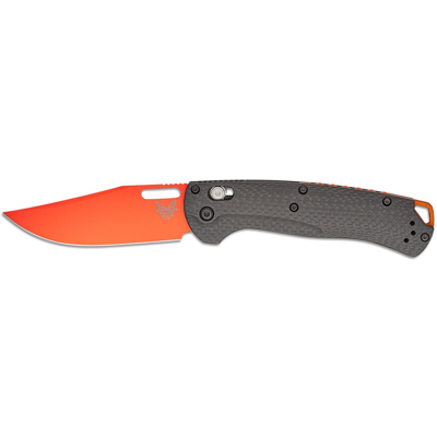 Benchmade Taggedout Magnacut Fibre de carbone - Couteau de chasse - Publicité Benchmade Taggedout Magnacut Fibre de carbone - Couteau de chasse - Publicité
